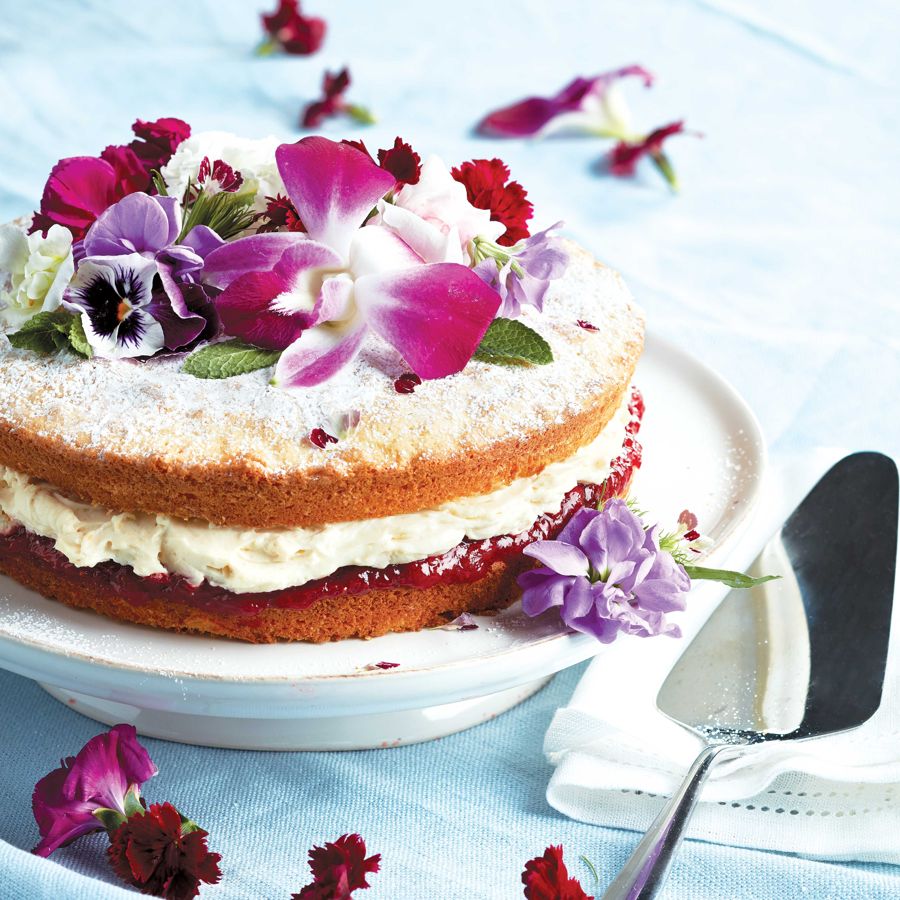 Victoria Sponge Cake With Mascarpone-Vanilla Cream-image