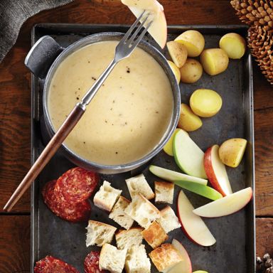 Cheddar Gruyère Fondue