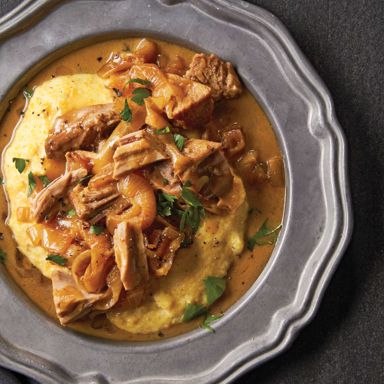 Cider-Braised Pork With Caramelized Onions
