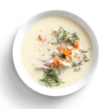 Lemony Chicken-Orzo Soup