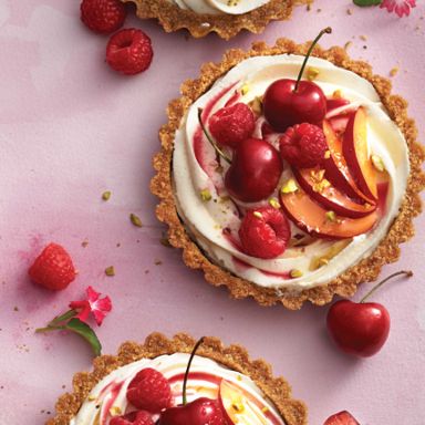 No-Bake Summer Fruit Tarts