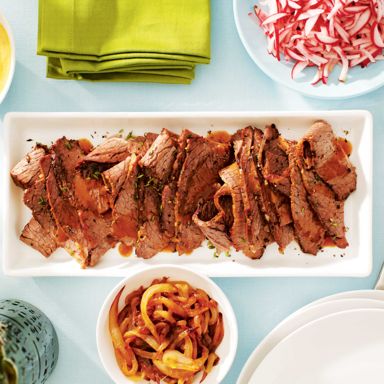 Slow Cooker Brisket With Caramelized Onions
