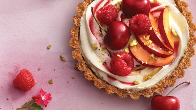 No-Bake Summer Fruit Tarts