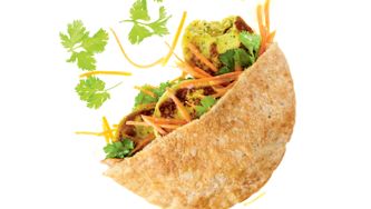 Coconut-Curry-Tofu Pita Pockets