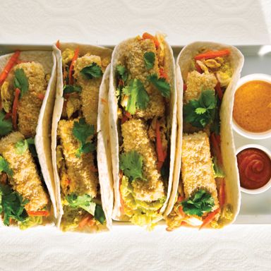 Baked Tofu Banh-Mi Wraps