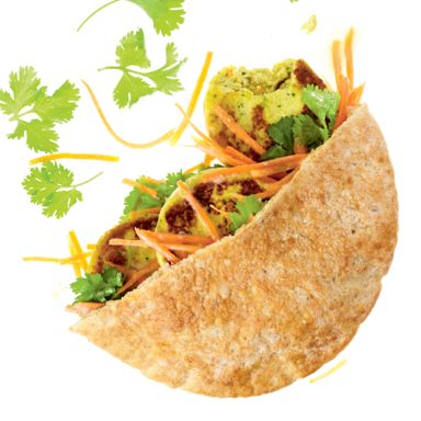 Coconut-Curry-Tofu Pita Pockets