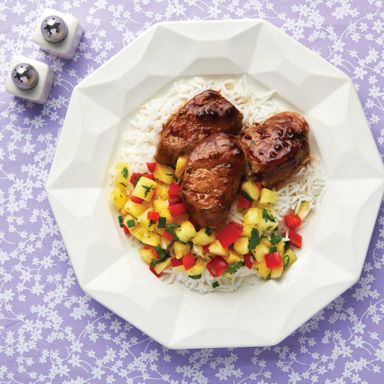 Five-Spice Pork Medallions With Pineapple Salsa