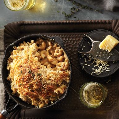 One-Skillet French Onion Macaroni And Cheese