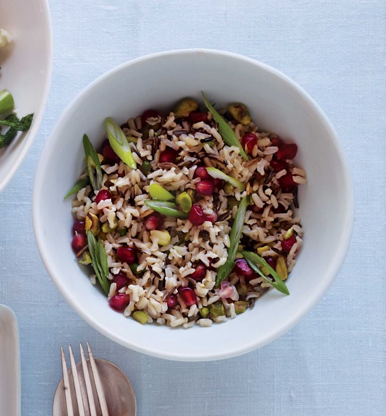 Pomegranate And Pistachio Rice
