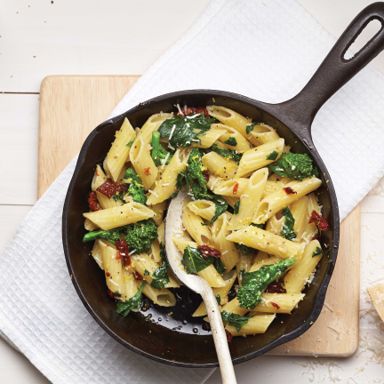 Penne With Rapini And Sun-Dried Tomatoes