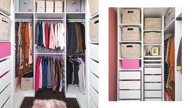 How I Organized My Overflowing Closet