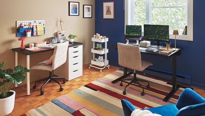 How I Organized My Jumbled Home Office