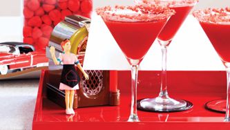 Strawberry Pop Rocks Martini