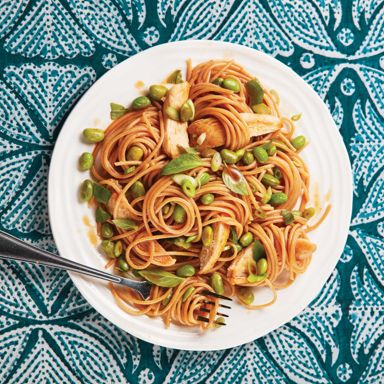 Chicken And Edamame Pasta