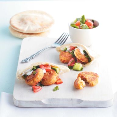 Red Pepper Falafel Cakes
