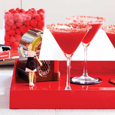 Strawberry Pop Rocks Martini