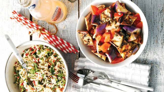 A Simple Vegetarian Summer Barbecue Menu