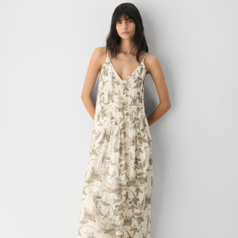 Canadian Floral Dresses: Little Moon Casbah Linen Dress