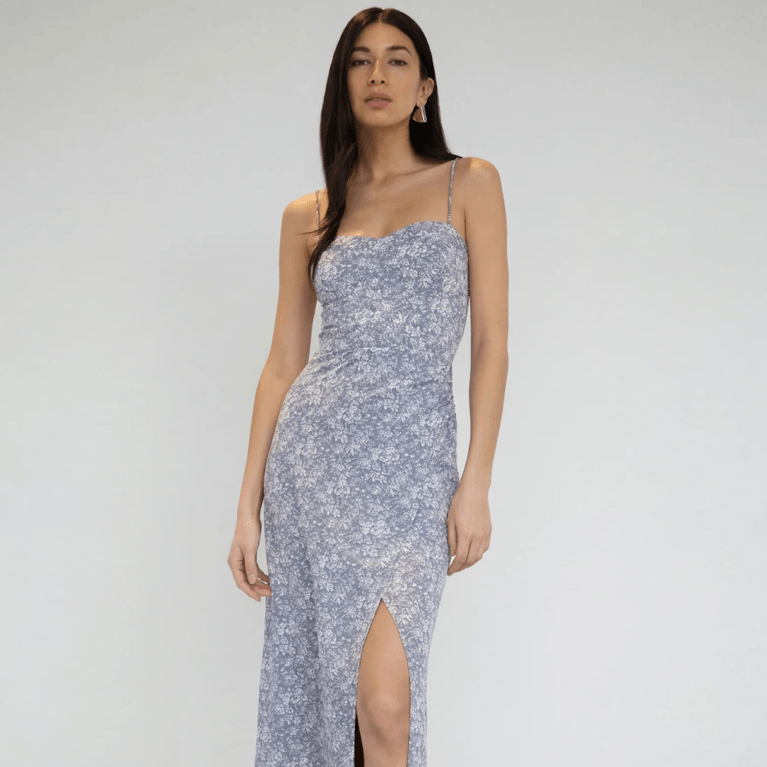 Canadian Floral Dresses: Oak and Fort Floral Midi Dress