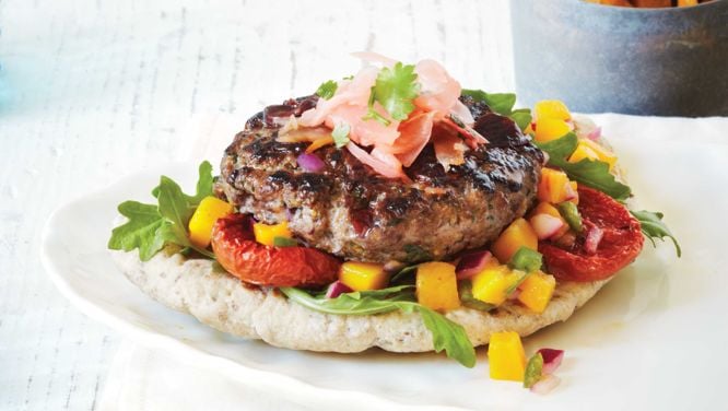 Bison-Cherry Burger