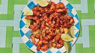 Hot Honey And Lime Shrimp