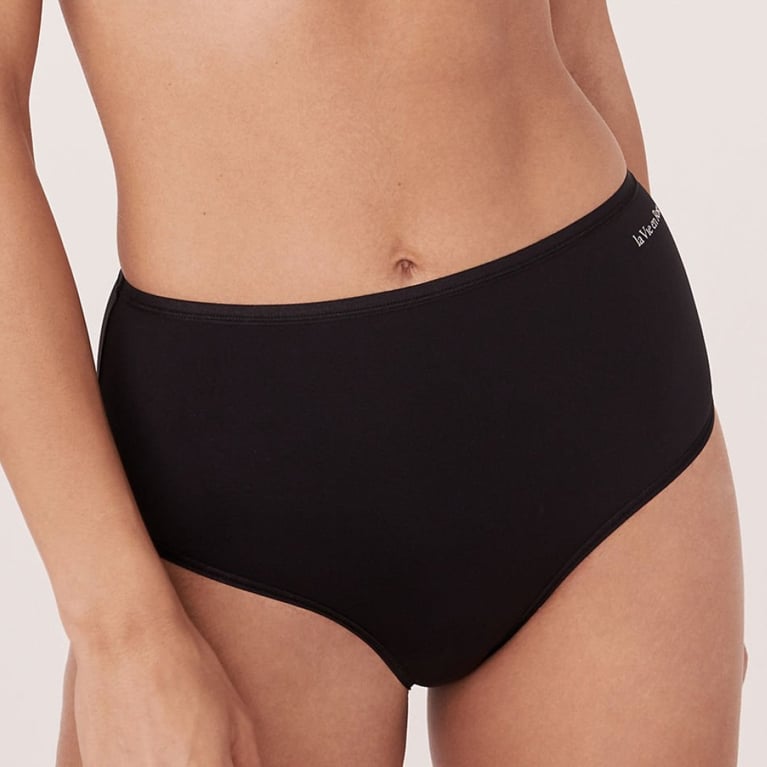 A model wearing La Vie En Rose no-budge underwear for an article about the best Canadian underwear for women.