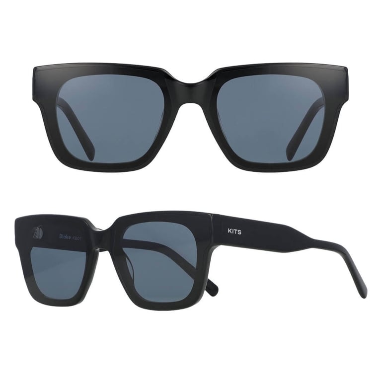 A black pair of Kits sunglasses for an article about the best purchases our editors made in June 2025.