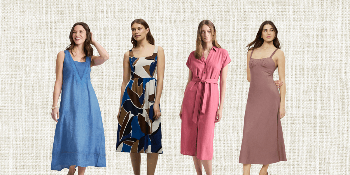 chinese dress ladies 100% Linen Aira Maxi Dress
