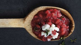 Beet-Barley Risotto With Ricotta