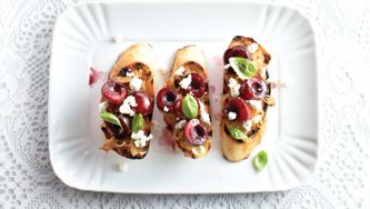 Cherry-Onion Bruschetta
