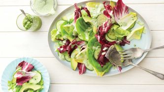 Creamy Basil-Pesto Salad