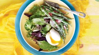 Creamy Bean Salad With Soft-Boiled Egg