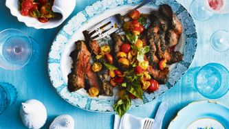 Flank Steak With Tomatoes And Basil