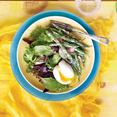 Creamy Bean Salad With Soft-Boiled Egg