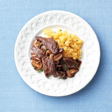 Dill And Mushroom Steak