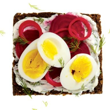 Swedish-Style Egg, Beet And Dill Sandwich