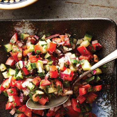 Tomato And Cucumber Chopped Salad