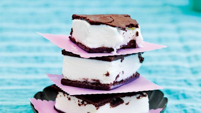 Brownie Ice-Cream Sandwiches