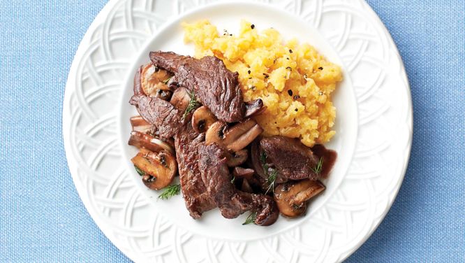 Dill And Mushroom Steak