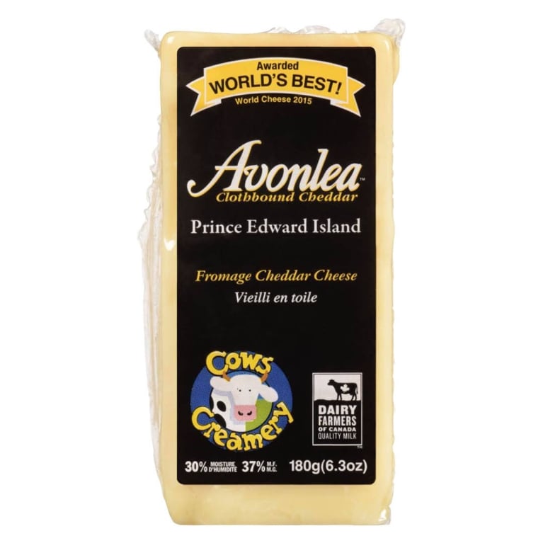 A brick of white cheddar.
