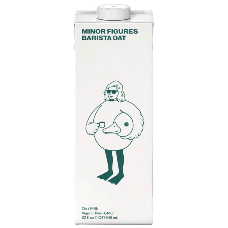 A box of Minor Figures oat milk.