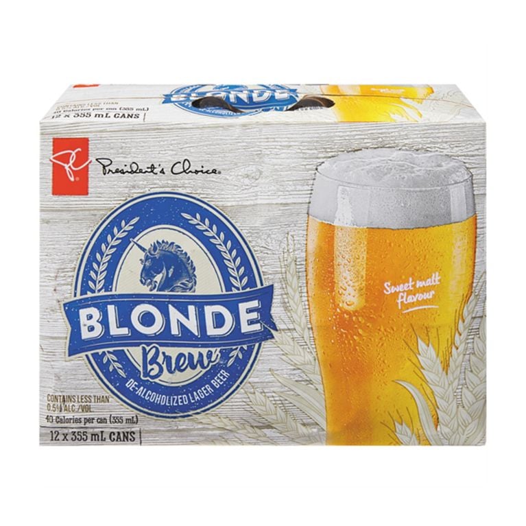 A case of PC Blonde Brew.