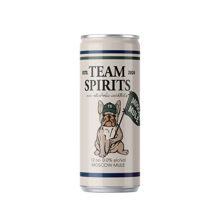 Team Spirits Canned Mocktails.