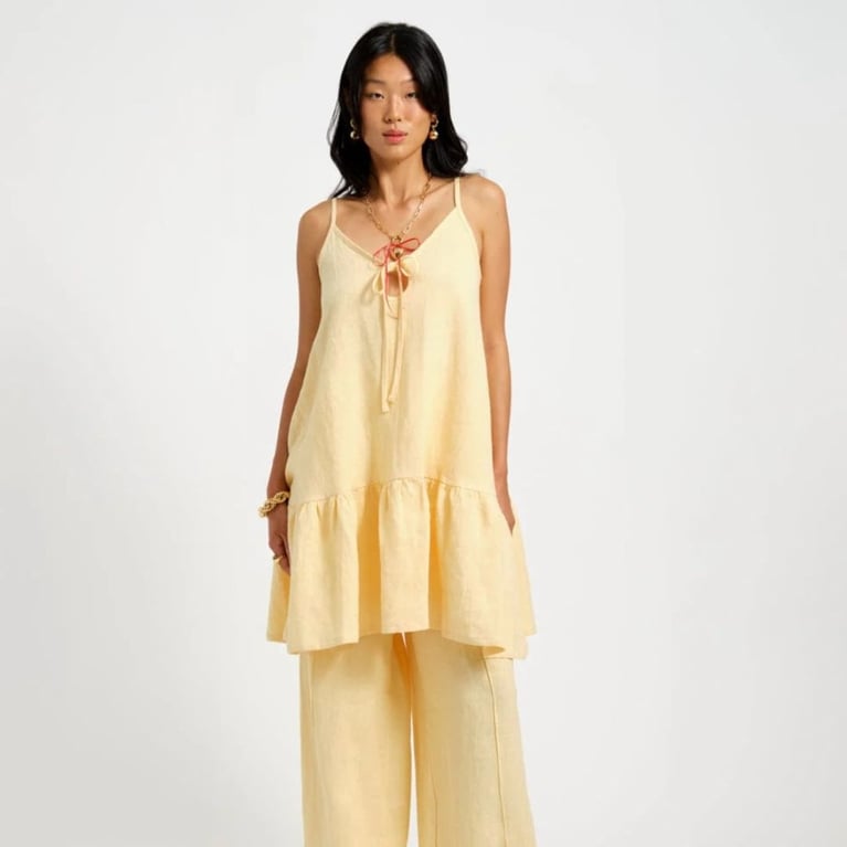 black linen halter neck dress VENUS Linen Halter Sleeveless Maxi Dress | Jet Black