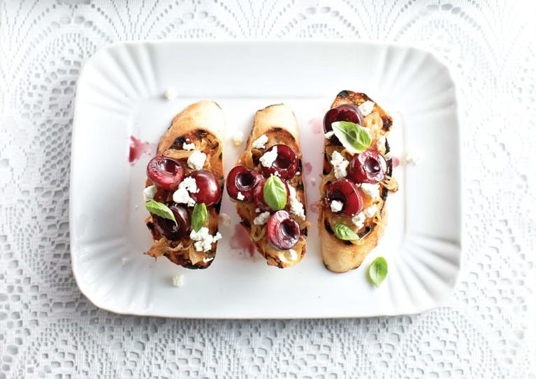 Cherry-Onion Bruschetta