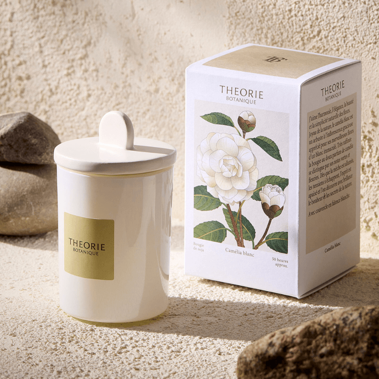 Cottagecore Decor Ideas: Pure Living White Camellia Scented Soy Candle