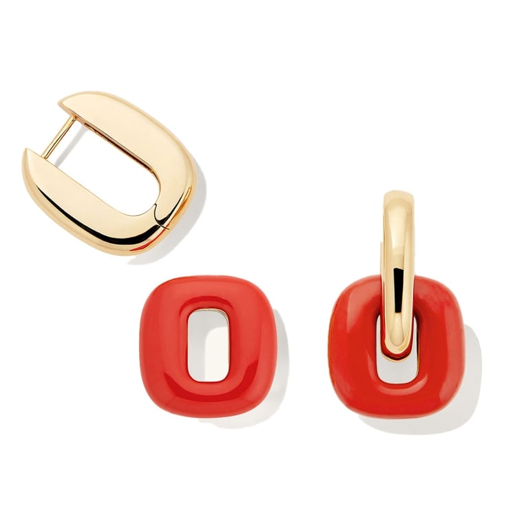 Mejuri Editors' Picks: Mejuri Stevie Hoop Earrings with Enamel Links