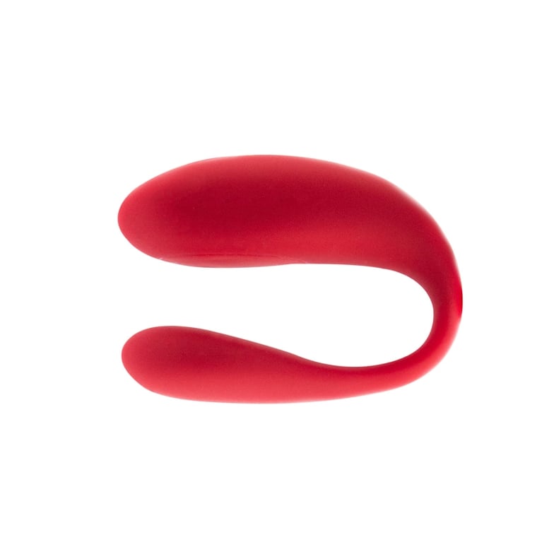 A we vibe couples' edition red vibrator on a white background