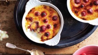 Raspberry And Basil Crème Brûlée
