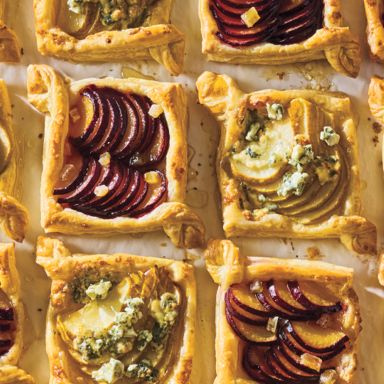 Quick Plum and Pear Tartlets